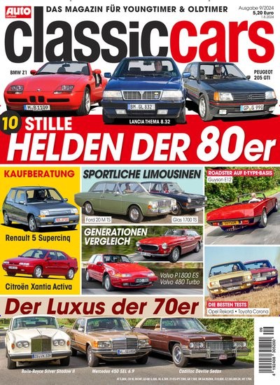 AUTO ZEITUNG classic cars Cover